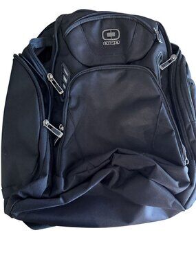 Ogio Black Laptop Backpack w/Multiple Compartments & Padded Straps For Comfort